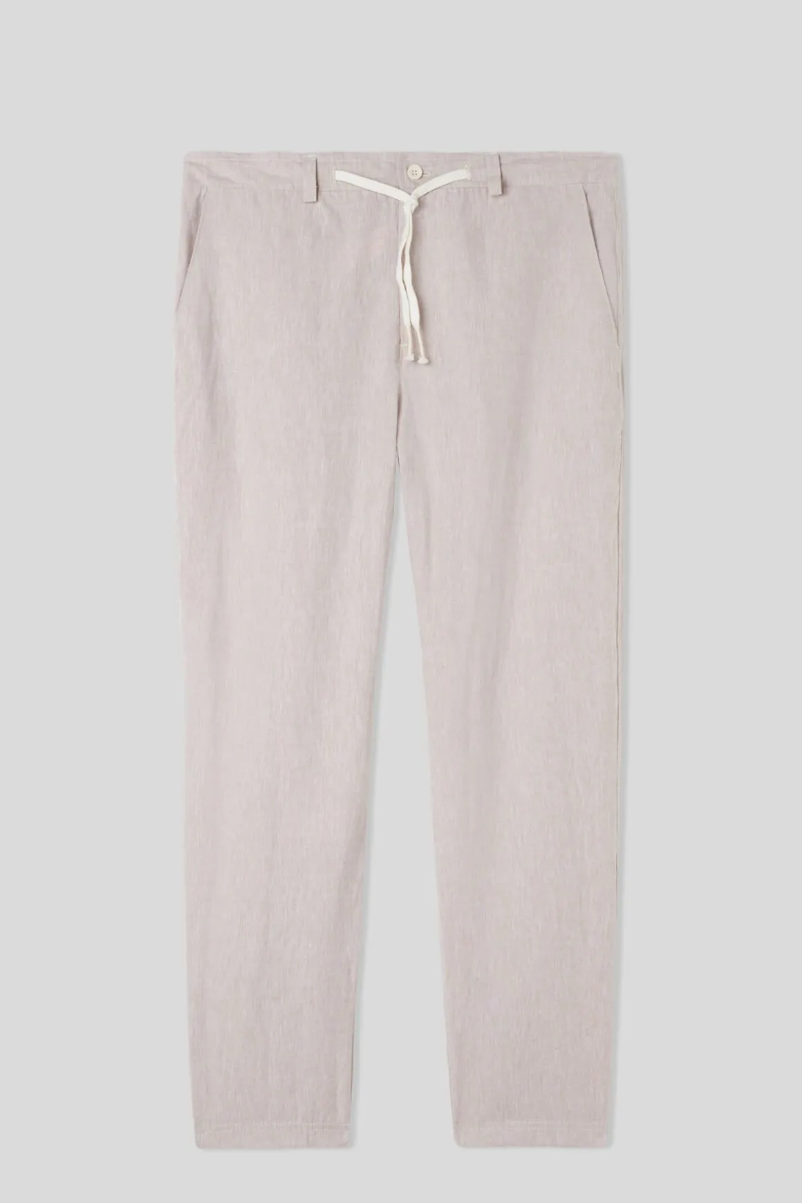 Pantalón Largo de Lino y Algodón