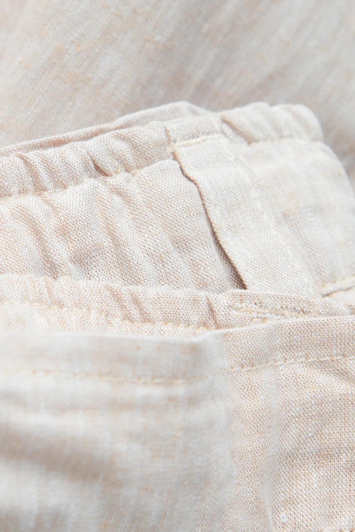 Pantalón Largo de Lino y Algodón