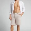 Pantalones Cortos de Lino y Algodón