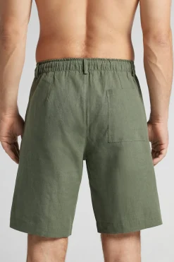 Pantalones Cortos de Lino y Algodón