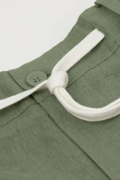 Pantalones Cortos de Lino y Algodón
