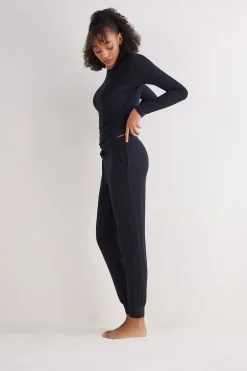 Pantalones Largos de Modal con Bajo Elástico