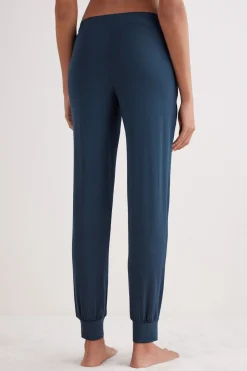 Pantalones Largos de Modal con Bajo Elástico