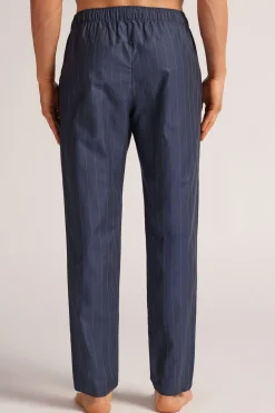 Pantalones Largos de Tela de Algodón Estampado Raya Diplomática
