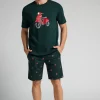 Pijama Corto Algodón Estampado EscÚter