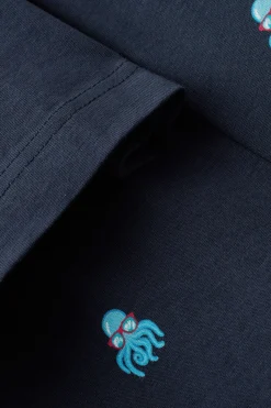Pijama Corto Algodón Estampado Pulpo