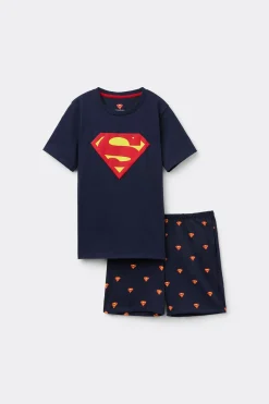 Pijama Corto de Algodón DC Comics Superman para Niños
