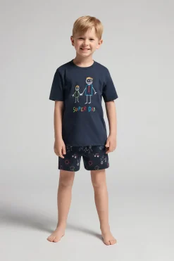 Pijama Corto Niño de Algodón Super Dad