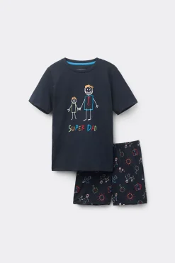 Pijama Corto Niño de Algodón Super Dad