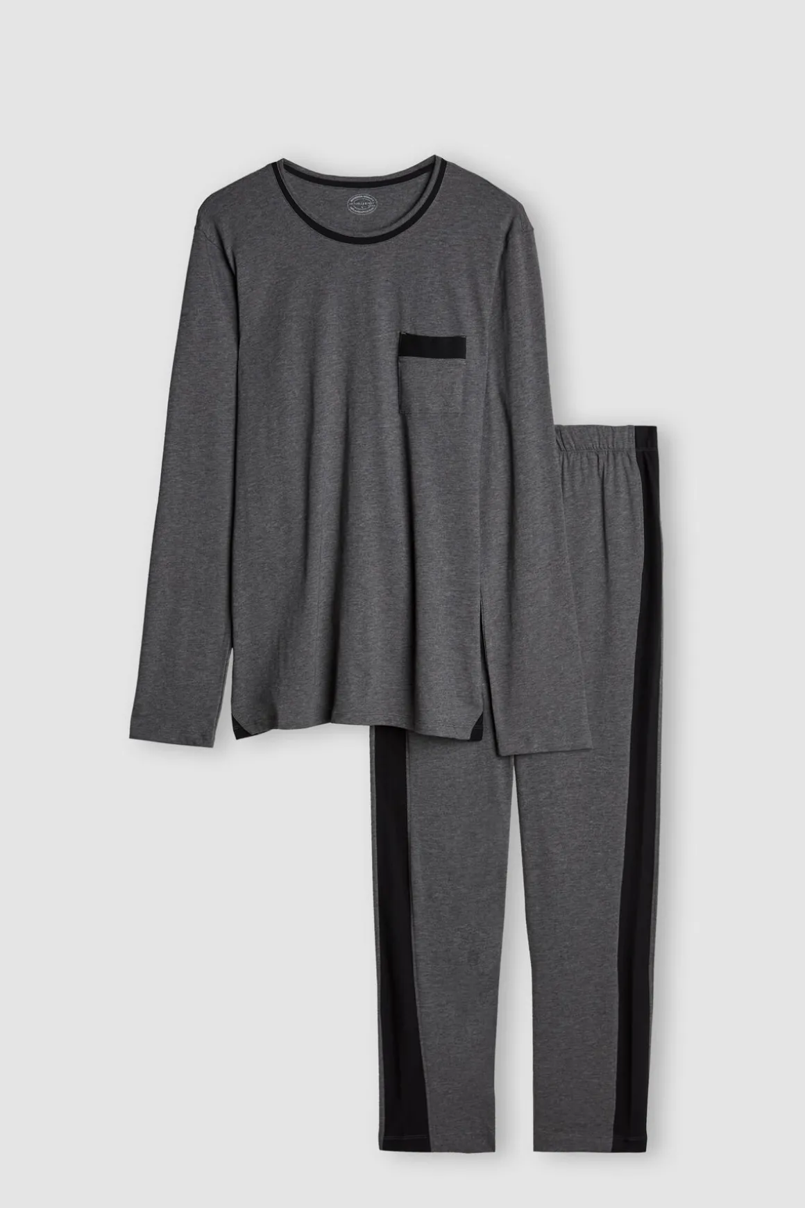 Pijama de Hombre de Algodón Superior Largo