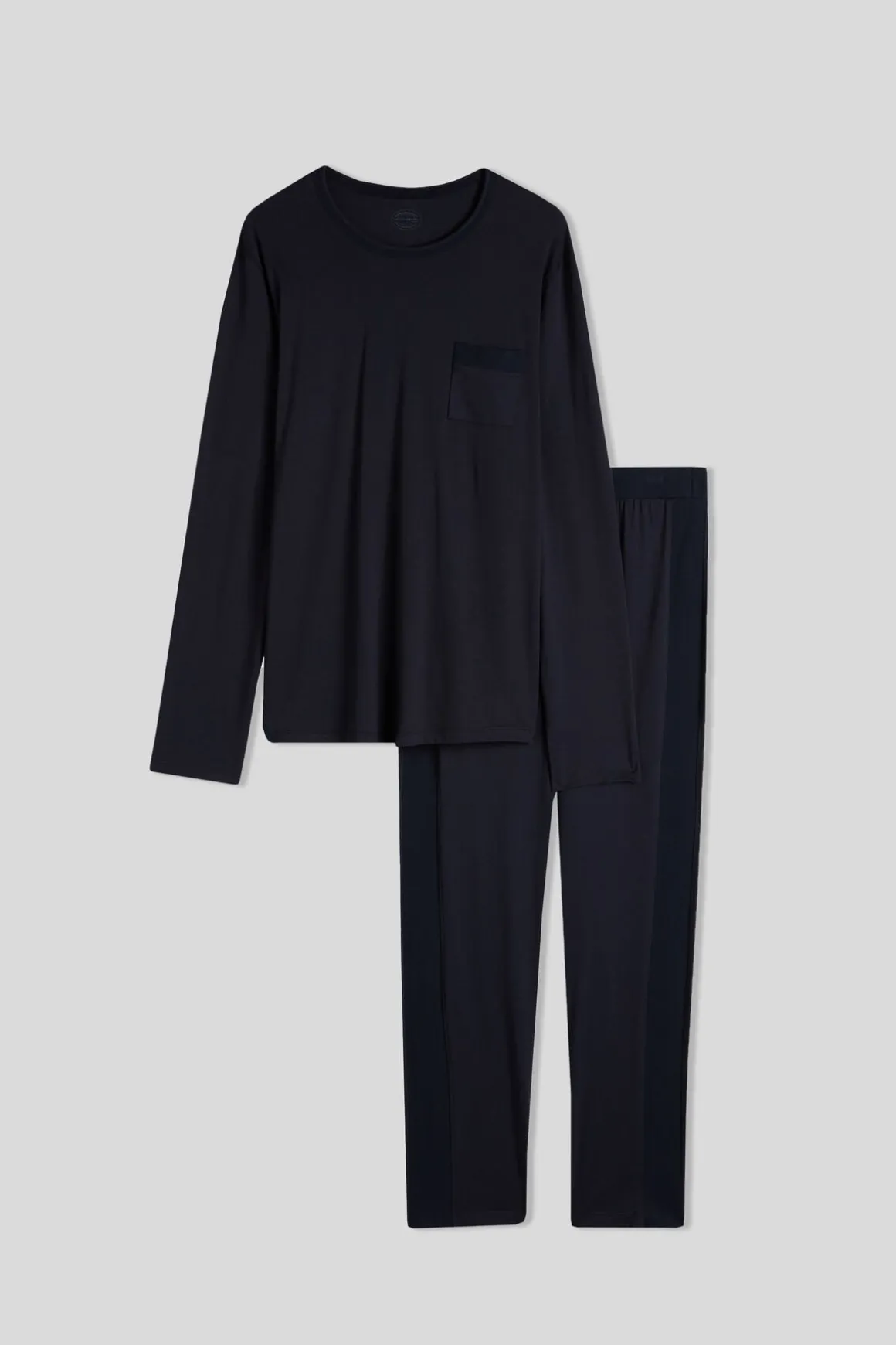 Pijama de Hombre de Algodón Superior Largo