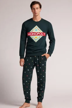 Pijama Largo de Algodón Hasbro Monopoly
