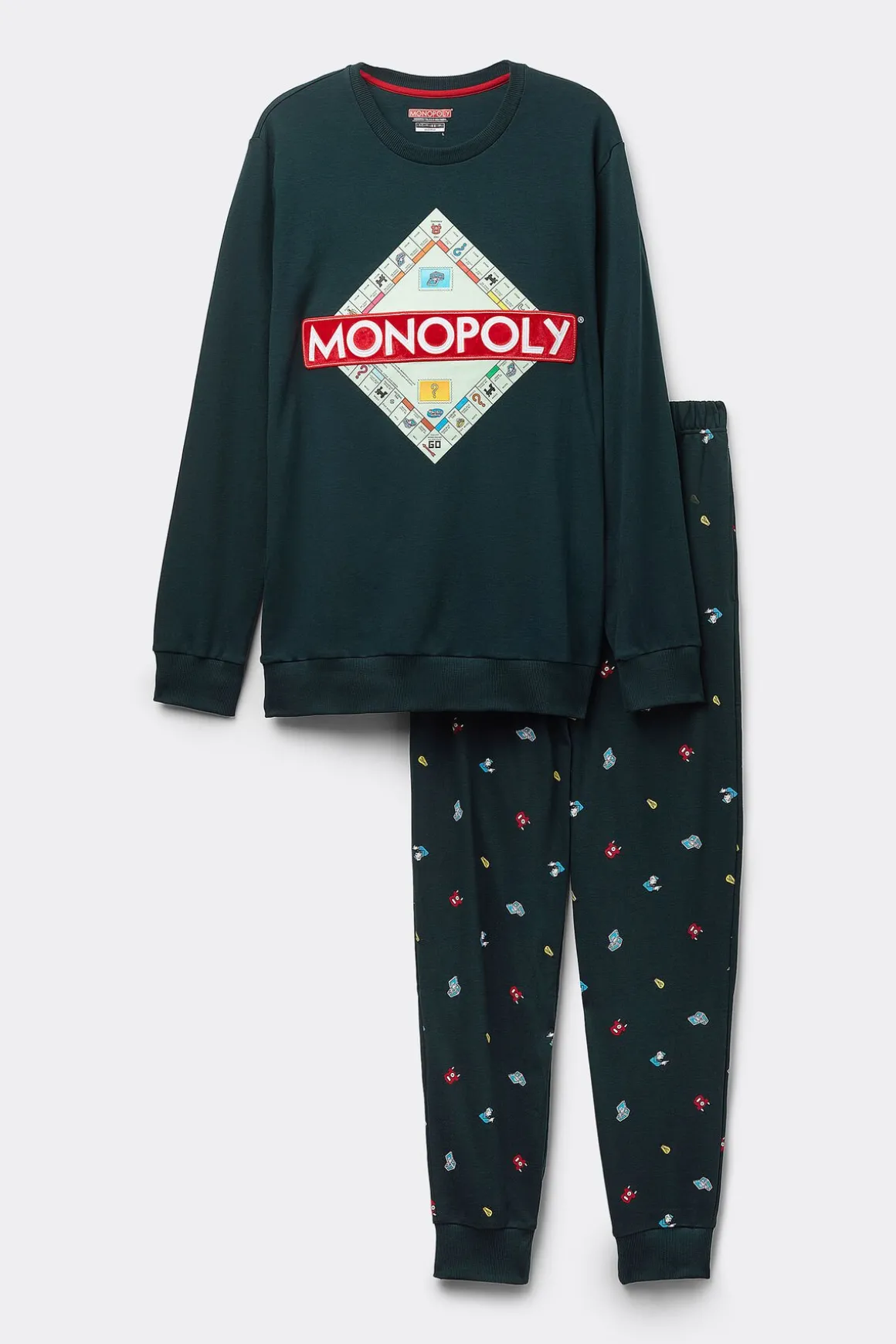 Pijama Largo de Algodón Hasbro Monopoly