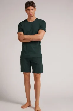 Pijama verano hombre en algodón superior