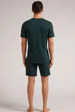 Pijama verano hombre en algodón superior