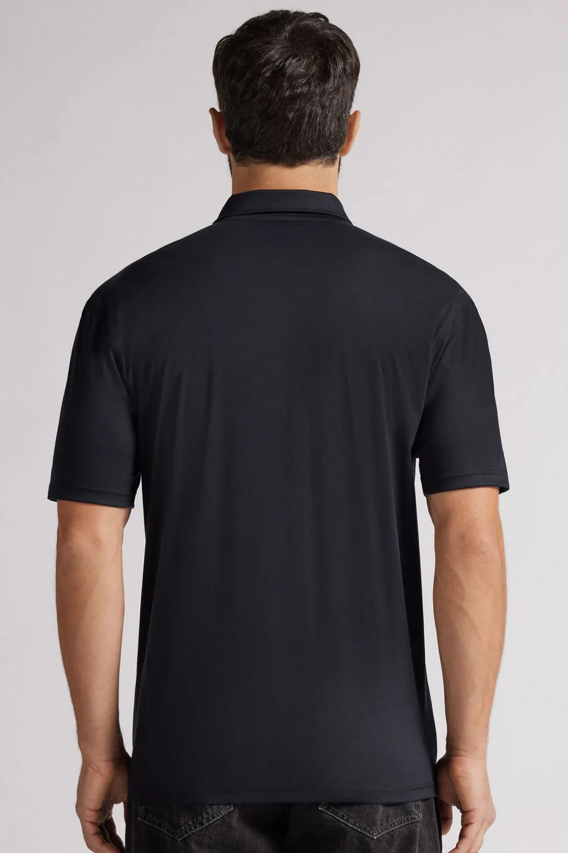 Polo de Manga Corta con Cremallera de Algodón Premium Mercerizado