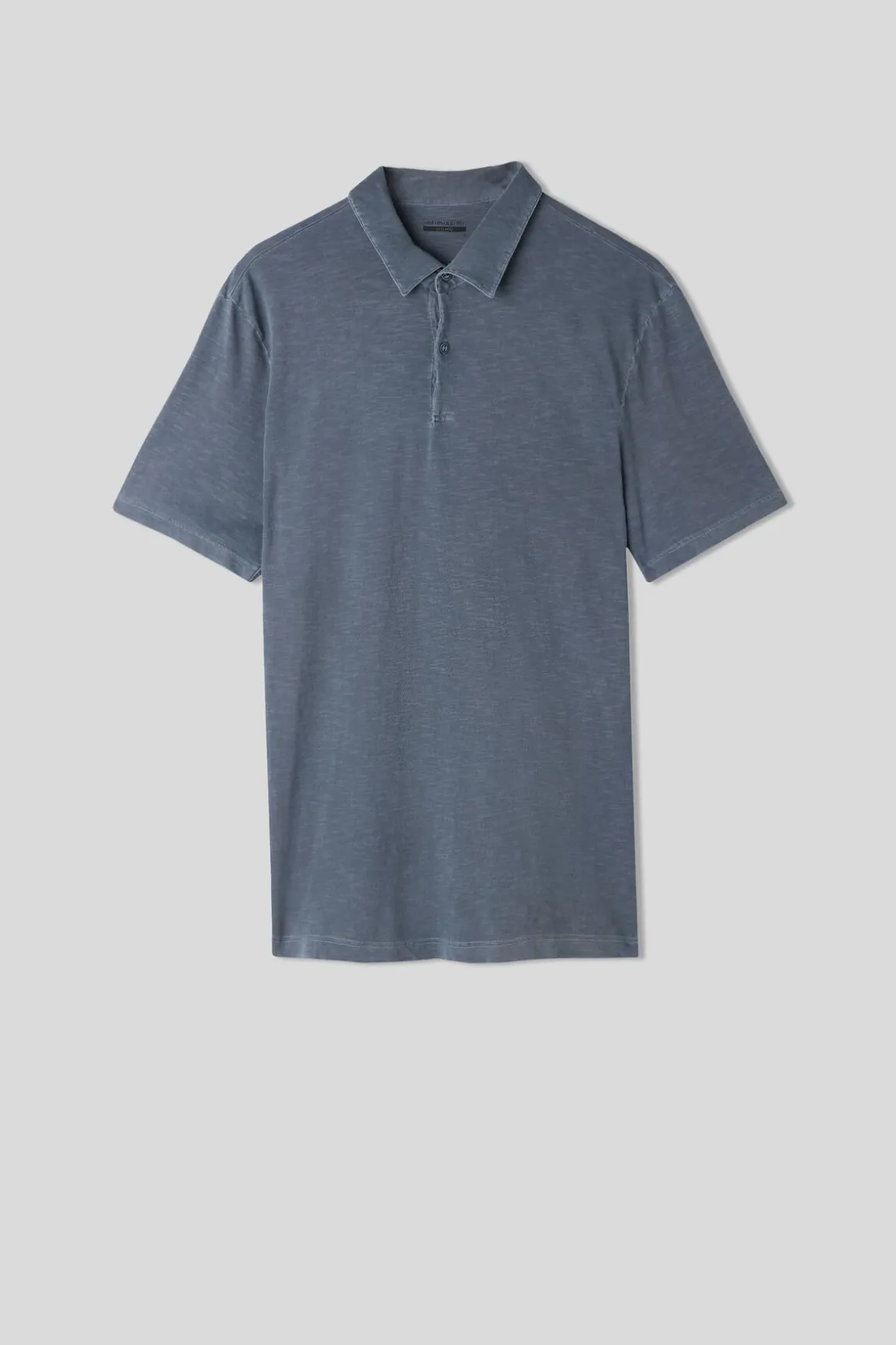 Polo de Manga Corta de Algodón Jaspeado Washed Collection