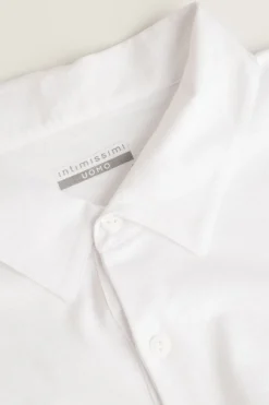 Polo de Manga Corta de Algodón Jaspeado