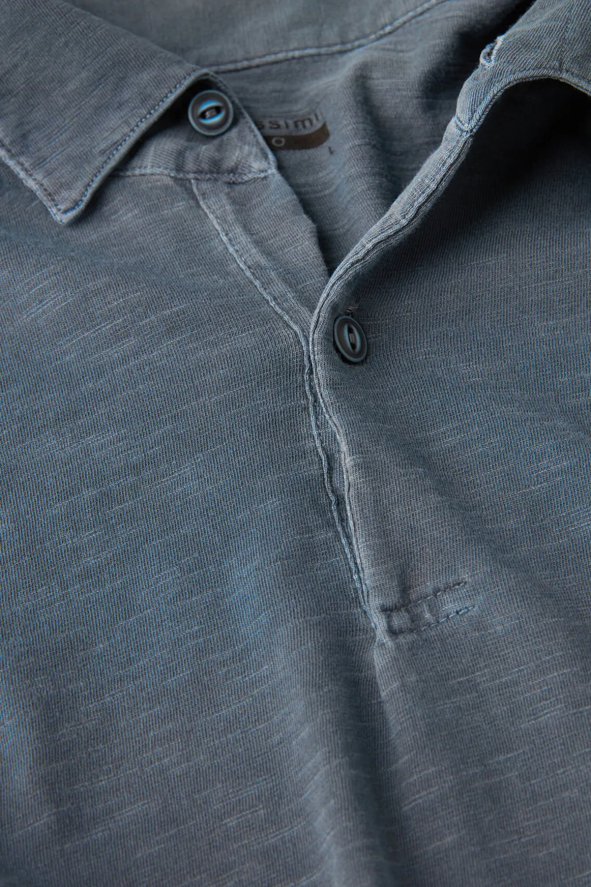 Polo de Manga Corta de Algodón Jaspeado Washed Collection