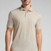 Polo de Manga Corta de Lino
