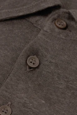 Polo de Manga Corta de Lino