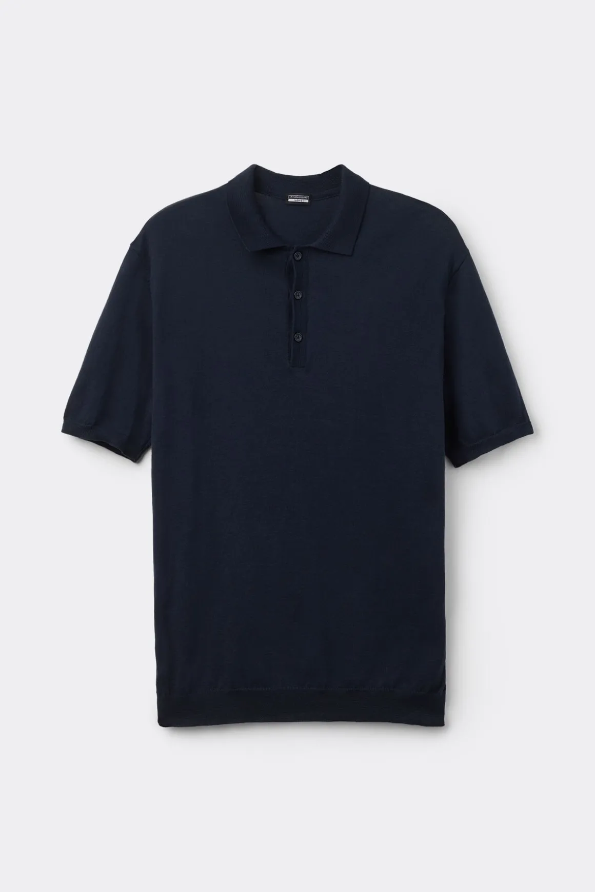 Polo de Manga Corta de Punto de Algodón