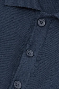 Polo de Manga Corta de Punto de Algodón