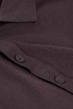 Polo de Manga Corta de Punto de Algodón