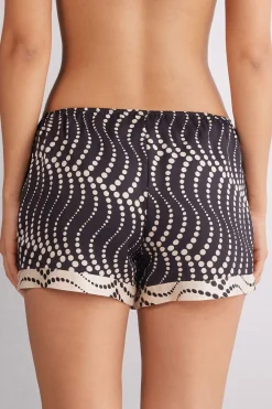 Shorts de Raso de Viscosa Cool Elegance