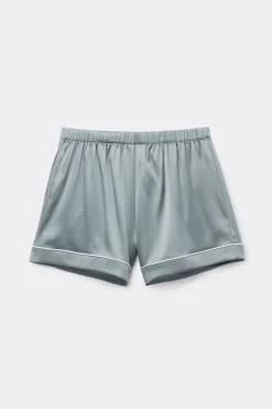 Shorts de Seda con Ribete