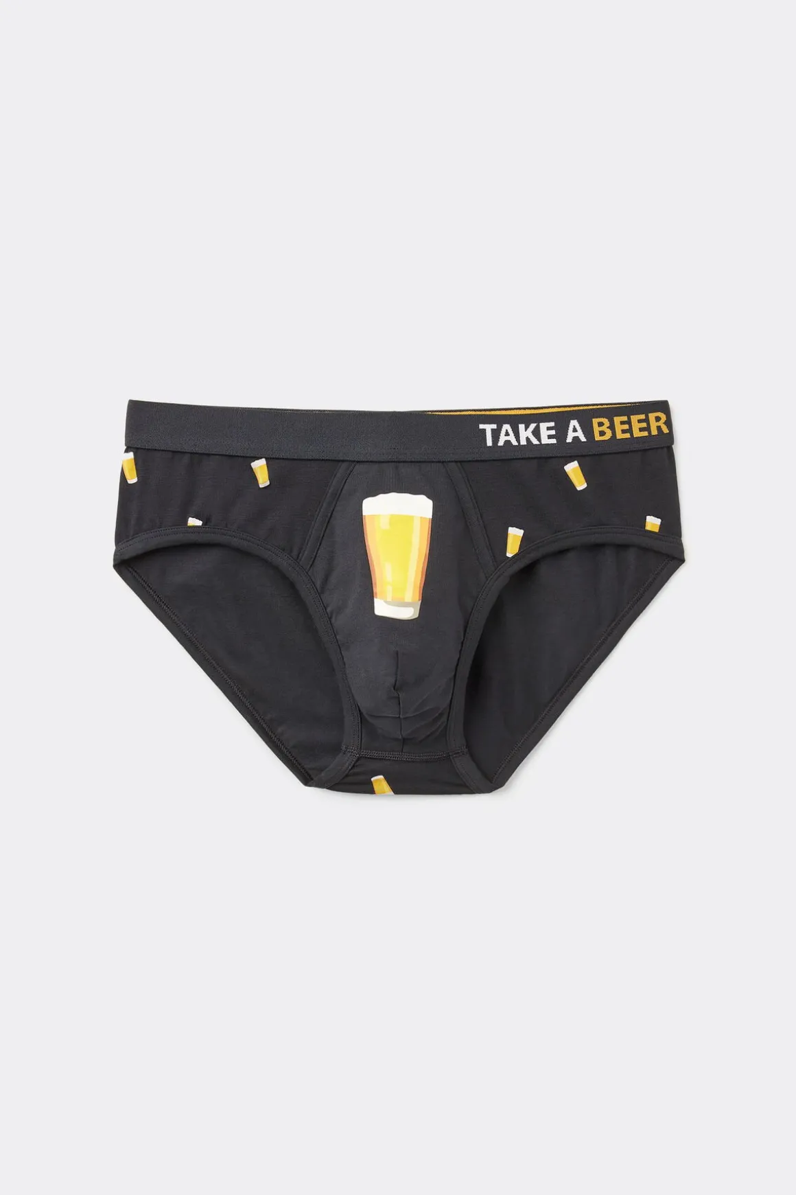 Slip Algodón Superior con Estampado Cerveza