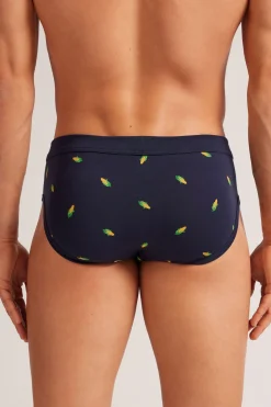 Slip Algodón Superior Estampado Mazorcas