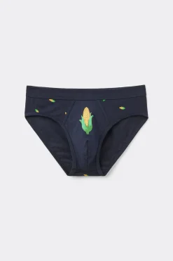 Slip Algodón Superior Estampado Mazorcas