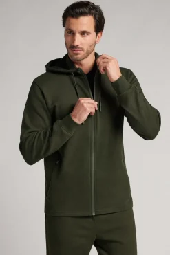 Sudadera de Algodón con Cremallera