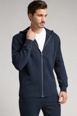 Sudadera de Algodón con Cremallera