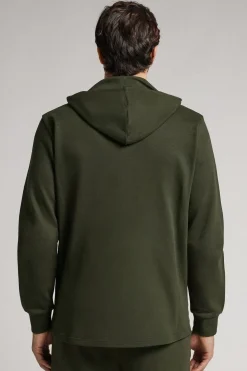 Sudadera de Algodón con Cremallera