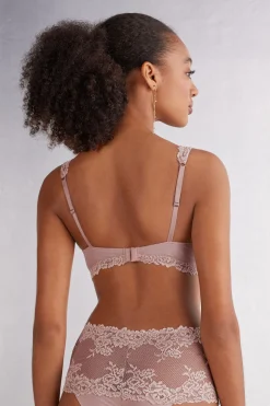 Sujetador balconette push up con encaje Sofia Pretty Flowers
