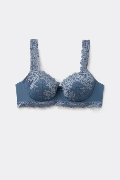 Sujetador balconette push up con encaje Sofia Pretty Flowers