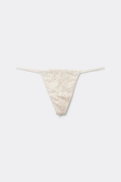 Tanga de Tira Lateral de Encaje