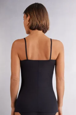 Top de Modal Ultraligero con Cashmere y Encaje