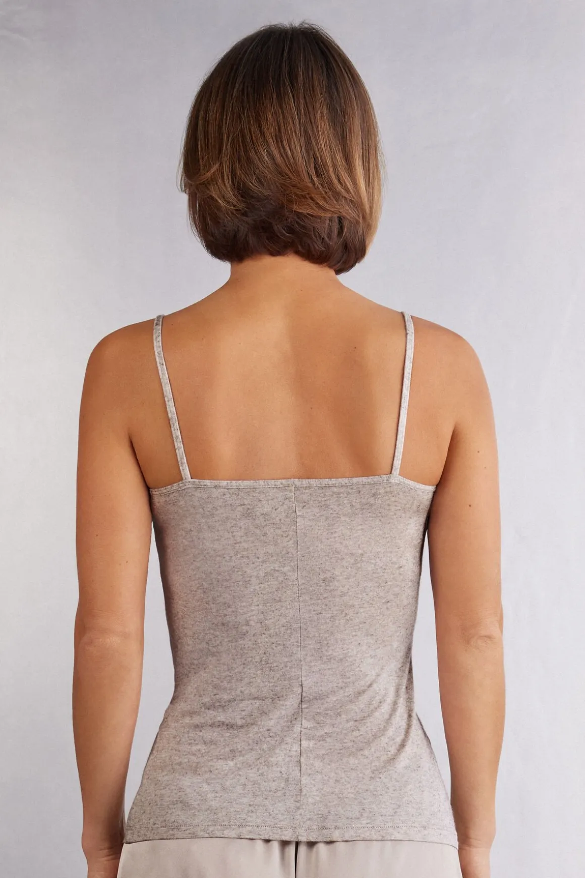 Top de Modal Ultraligero con Cashmere y Encaje