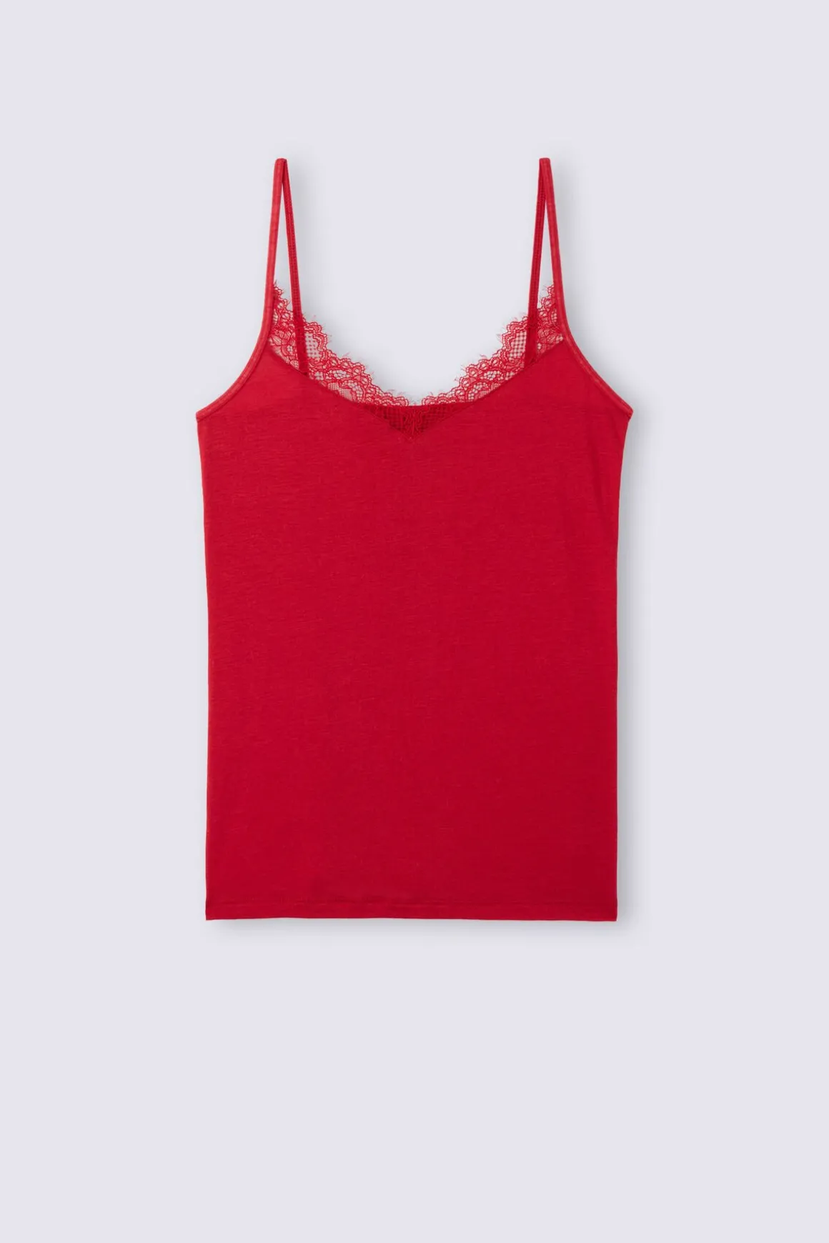 Top de Modal Ultraligero con Cashmere y Encaje