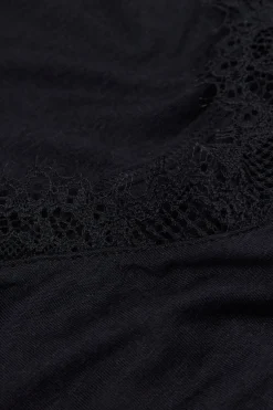 Top de Modal Ultraligero con Cashmere y Encaje
