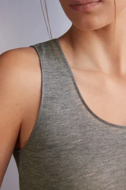 Top sin Mangas de Cashmere Ultraligero de Modal