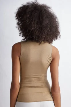 Top sin Mangas de Cashmere Ultraligero de Modal