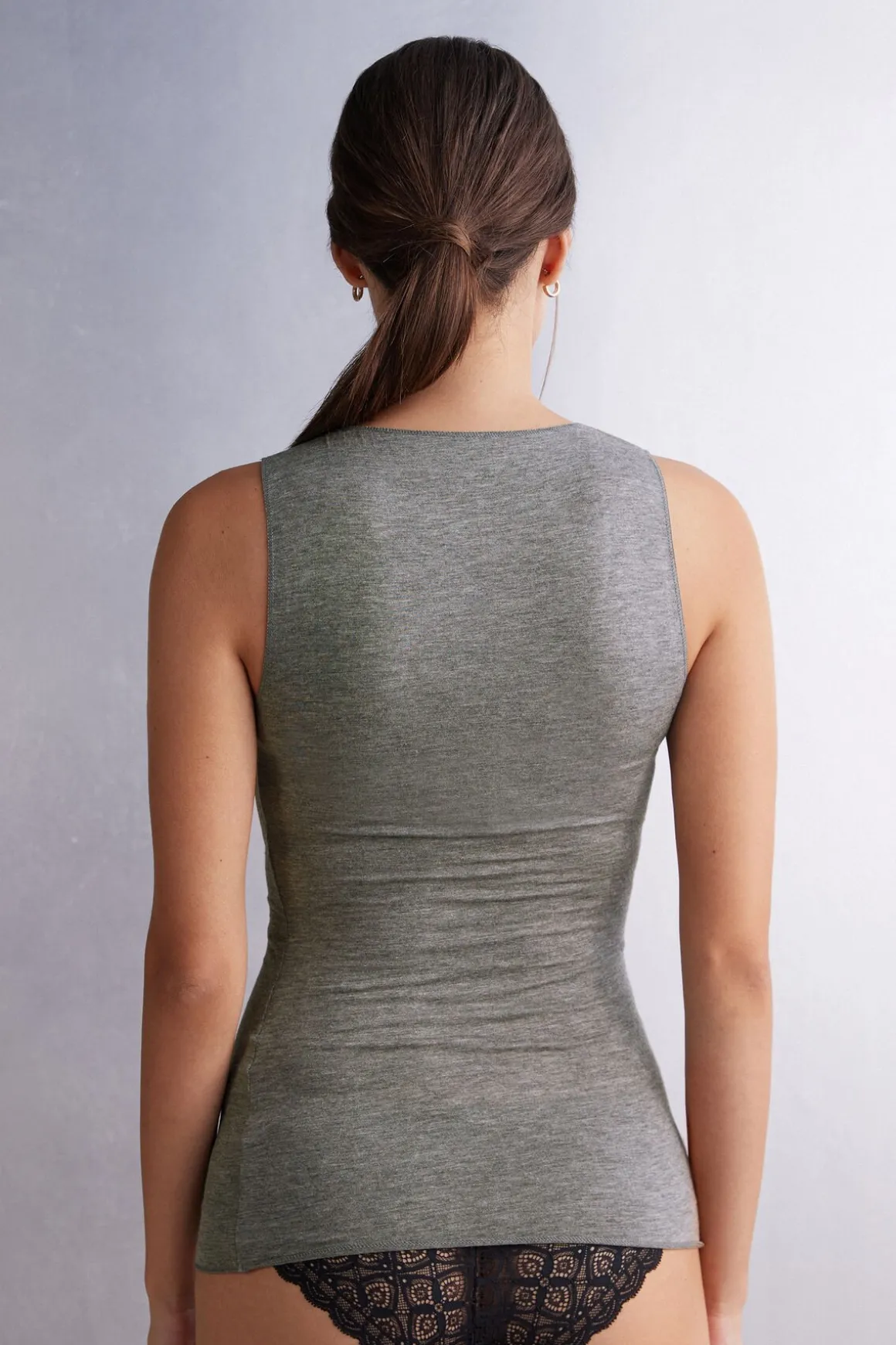 Top sin Mangas de Cashmere Ultraligero de Modal